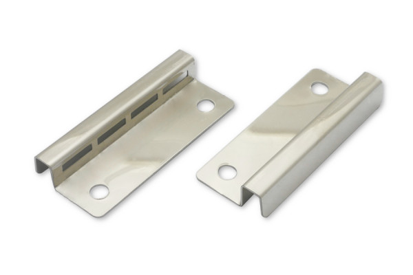 Eindplaten voor staafmechanieken, 50 mm, vernikkeld