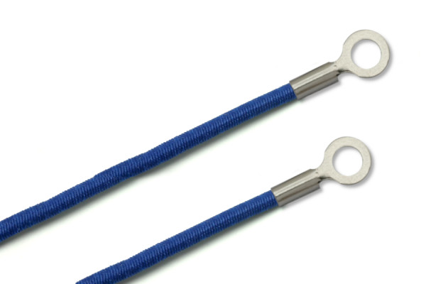 Elastische koorden met kabelklemmen, gesloten, blauw
