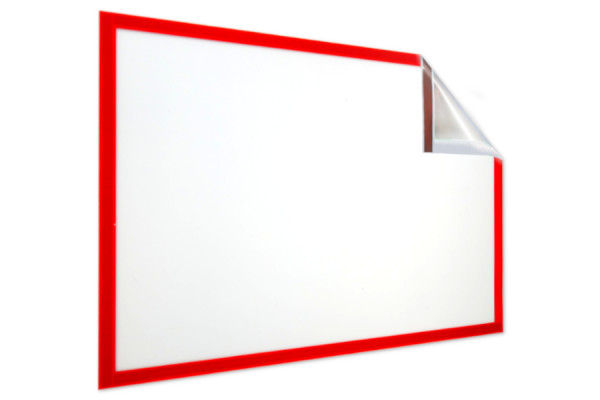 Magnetische infoframes voor DIN A4, 229 x 315 mm, rood