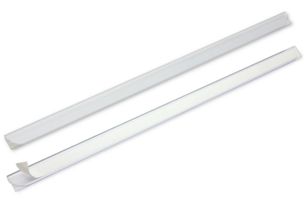 Klemstrips, zelfklevend, 3-4 mm bevestiging, transparant