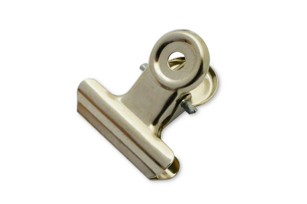 Mini-Briefklemmen, 21 mm breed, vernikkeld