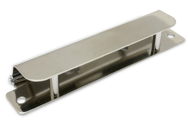 Pennenklemmen, 100 mm breed, 70 mm perforatie, vernikkeld