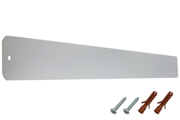 Magnetische strips om vast te schroeven, "aluminiumlook" mat zilver