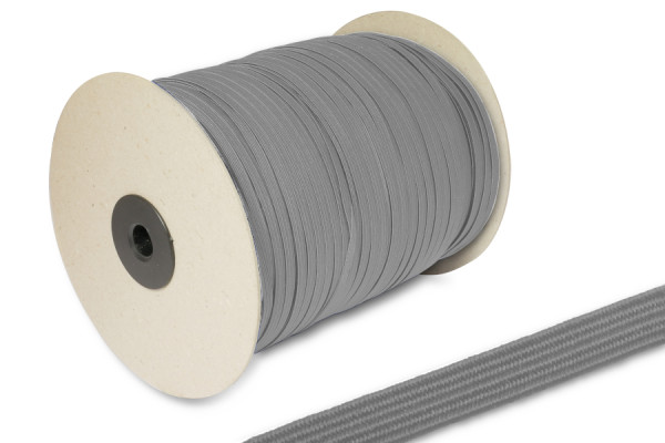 Plat rubber, op rol van 500 m, grijs