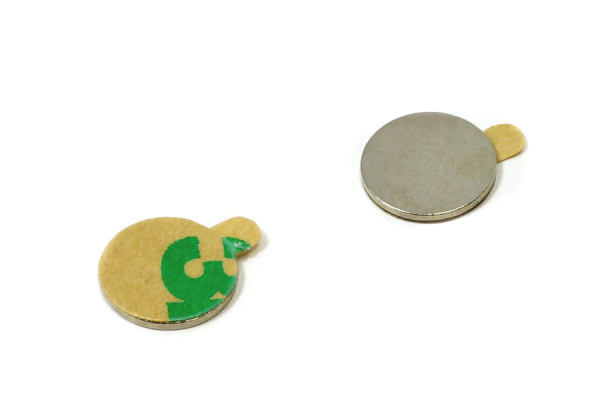 Schijfmagneten, 8,0 x 1 mm, zelfklevend