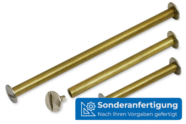 Busschroeven, messing / vernikkeld, schroefkop, speciale productie