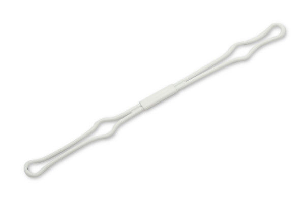 Draadklem, smalle insteek, 150 mm, wit