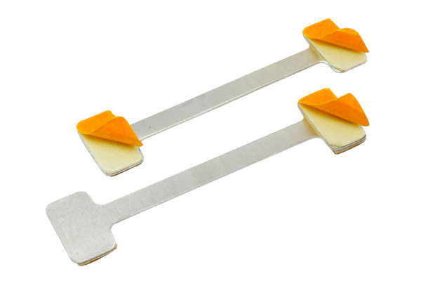 Schapwobblers van aluminium, 75 mm, met 3 kleefvlakken