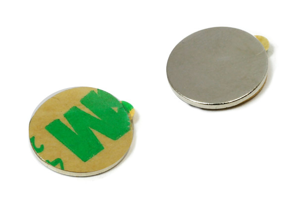Schijfmagneten, 12,0 x 1 mm, zelfklevend
