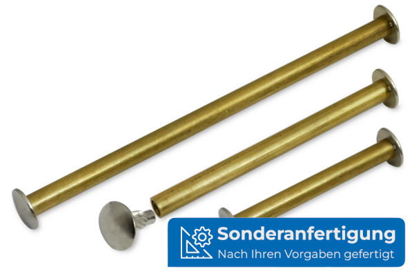 Busschroeven, messing / vernikkeld, inperskop, speciale productie