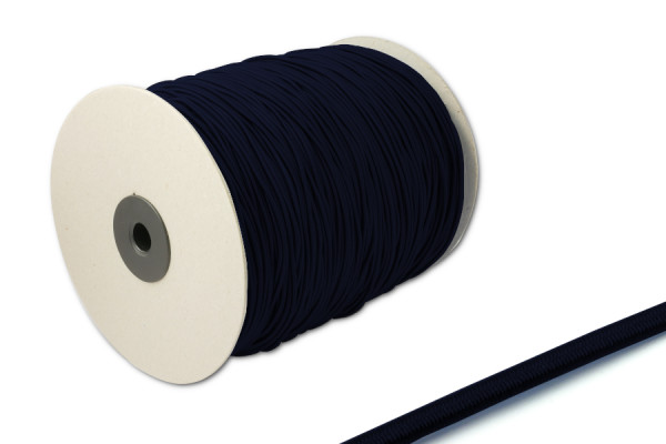 Elastisch koord, 2,2 mm Ø, op rol van 500 m, marineblauw