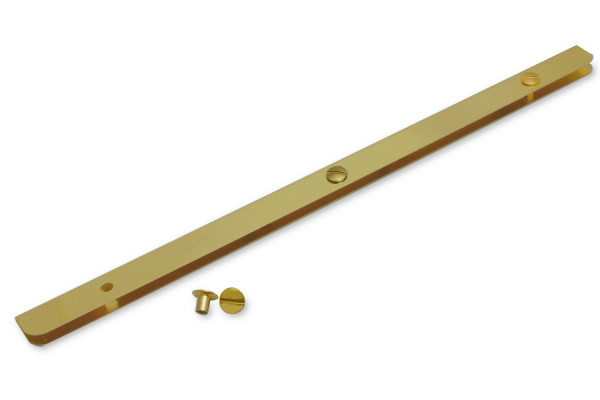 Menukaartrails, 330 mm, vermessingd, perforatie 119/119 mm, incl. schroeven