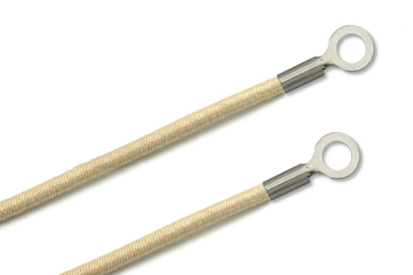 Elastische koorden met kabelklemmen, gesloten, beige