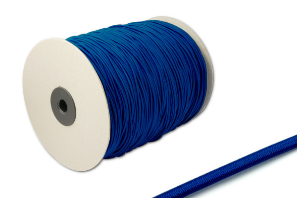 Rubberen koord, 2,2 mm Ø, op rol van 500 m, blauw