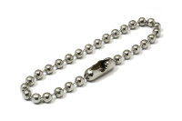 Bolletjeskettingen met sluiting,<BR>2,4 mm Ø, vernikkeld