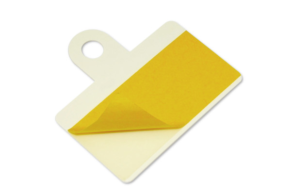 Perforatiehangers, zelfklevend, 42 x 25 mm, wit