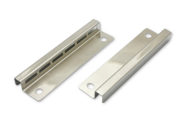 Eindplaten voor staafmechanieken, 75 mm, vernikkeld