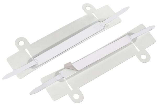 SK-hechtmechanismen, met Afhechtmechanieken, Afdekstrips 95 x 12 mm, transparant