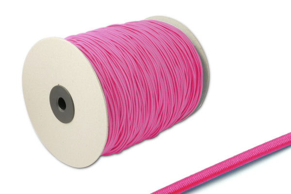 Elastisch koord, 2,2 mm Ø, op rol van 500 m, roze