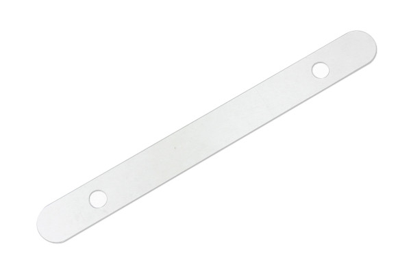 Kunststof afdekstrips, 120 x 12 mm, transparant