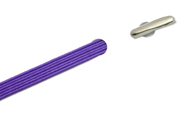 Plat rubber met ronde splitpennen, lila