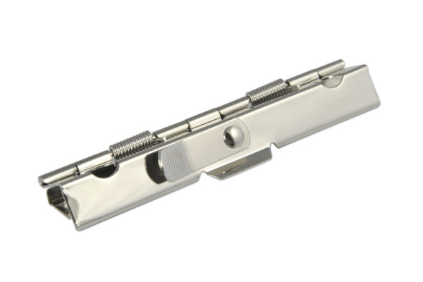 Blokklemmen, 89 mm breed, vernikkeld, met hendel