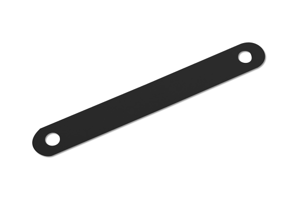 Kunststof afdekstrips, 95 x 12 mm, zwart