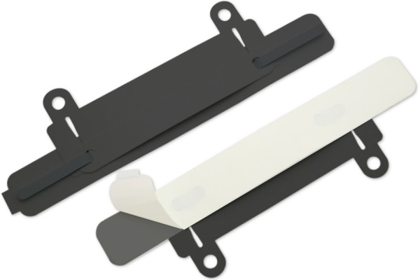 SK-hechtmechanismen, met afhechtvoorziening, 150 x 20 mm, zwart