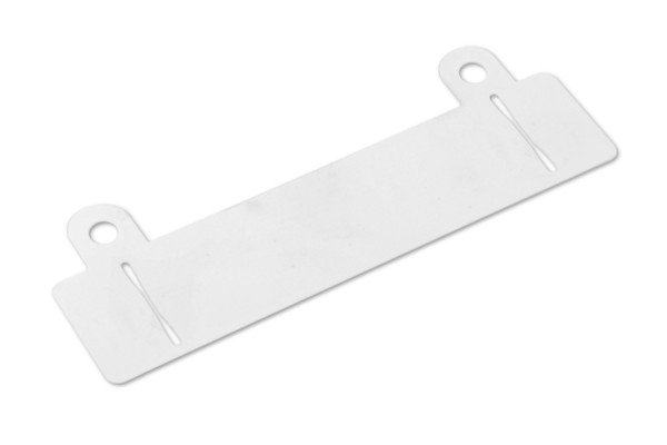 Afhechtmechaniek, gesleufd, wit, 100 mm