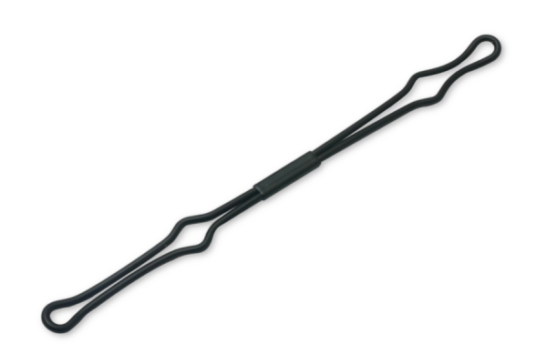 Draadklem, smalle insteek, 150 mm, zwart