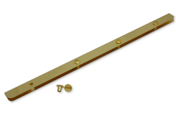 Menukaartrails A4, vermessingd, perforatie 80/80/80 mm, incl. schroeven