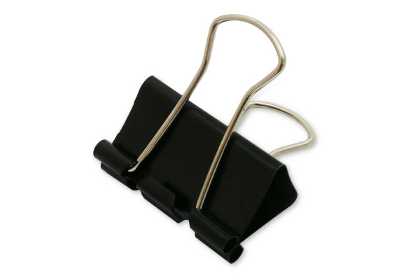 Foldback-klemmen / Multifunctionele klemmen, 32 mm breed, zwart