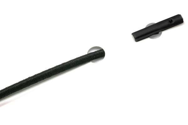 Elastiekjes met Splitpennen, zwart