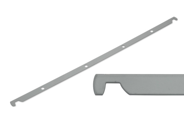 Ophangsrails, grijs gepoedercoat, 4-voudig geperforeerd, 80/80/80 mm perforatie