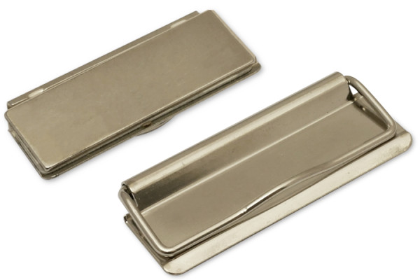 Magnetische notitieklemmen met draadbeugel, 50 mm breed, vernikkeld