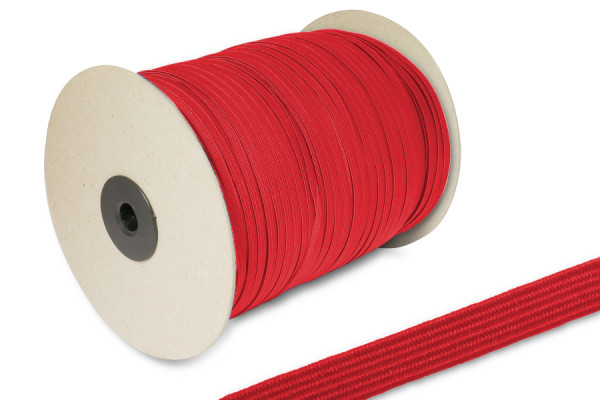 Plat rubber, op rol van 500 m, rood