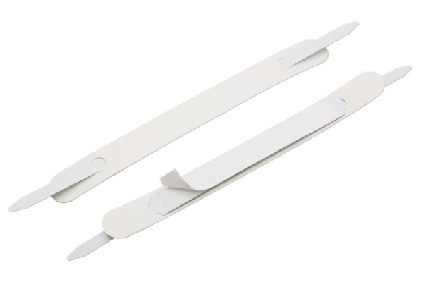 SK-hechtmechanismen, Afdekstrip 120 x 12 mm, wit