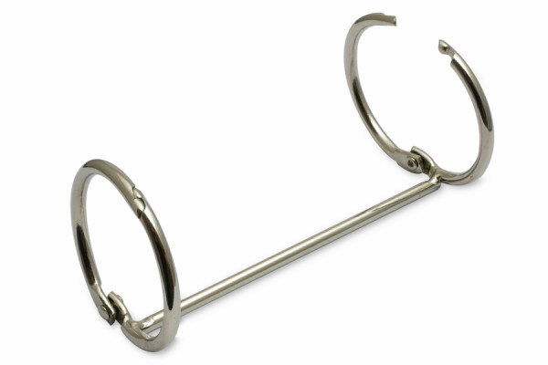 Dubbele hefringen, 32 mm diameter, vernikkeld