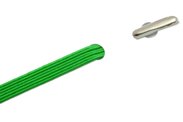 Plat rubber met ronde splitpennen, groen