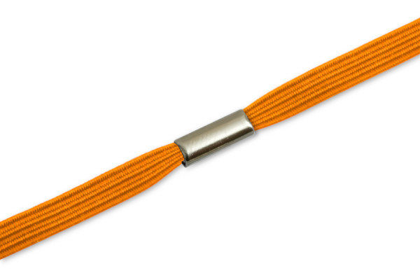 Elastiek gemonteerd op ring, oranje