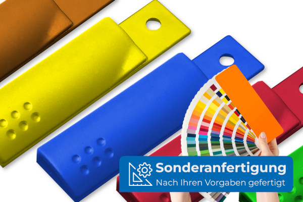 Vleugelklemprofielen, 65 mm, gekleurd volgens RAL
