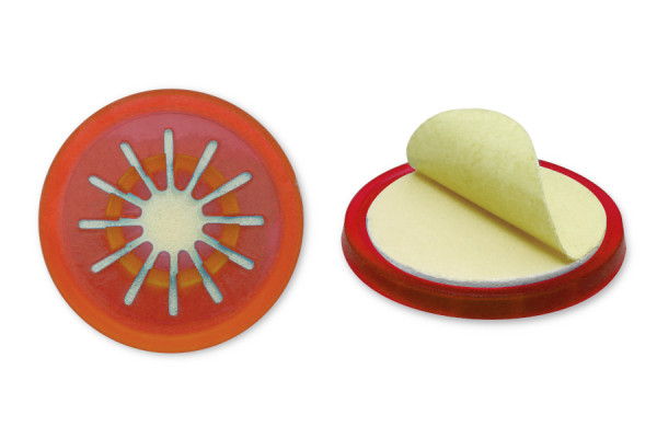 CD-houders, 30 mm diameter, rood