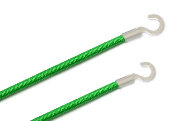 Elastische koorden met kabelklemmen, open, groen
