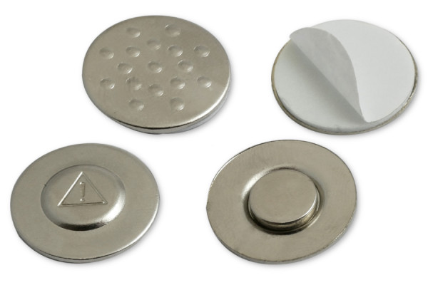 Magneten voor naamkaartjes, 20 mm diameter, zelfklevend