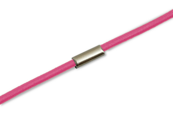 Elastiekjes gemonteerd op ring, roze