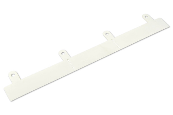 Afhechtmechaniek, gesleufd, wit, 280 mm