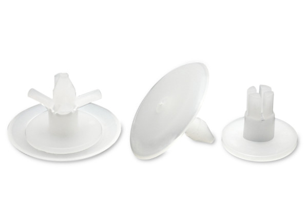 Drukspreidnagels, kunststof, naturel, 7-12 mm