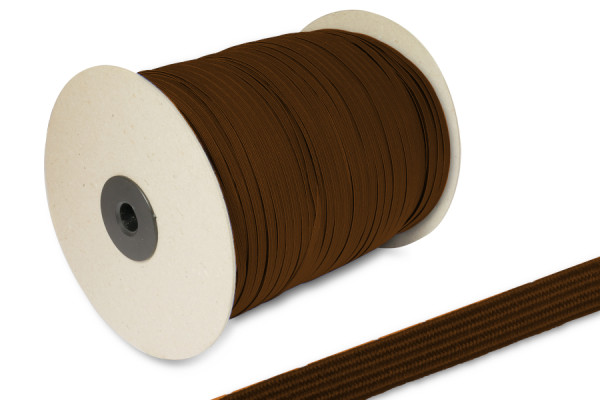 Plat rubber, op rol van 500 m, bruin