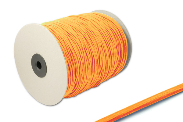 Elastisch koord, 2,2 mm Ø, op rol van 500 m, oranje
