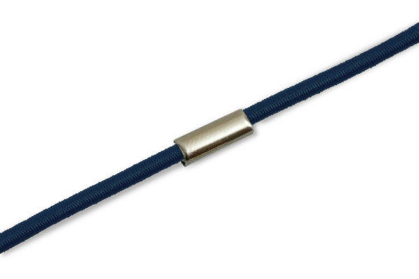 Elastiekjes gemonteerd op ring, marineblauw